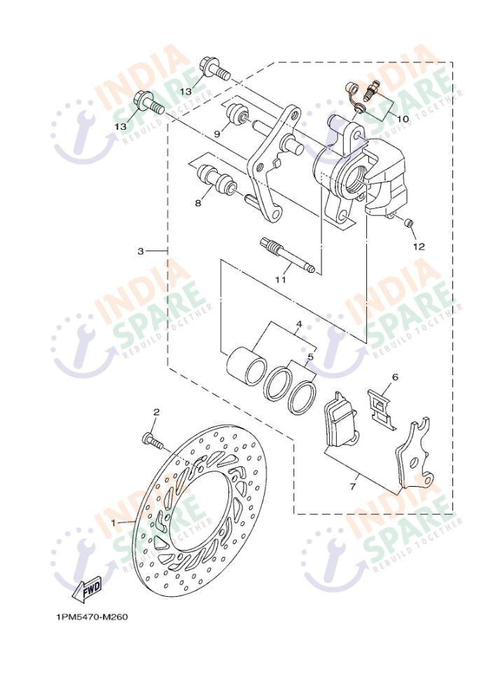 FRONT BRAKE CALIPER